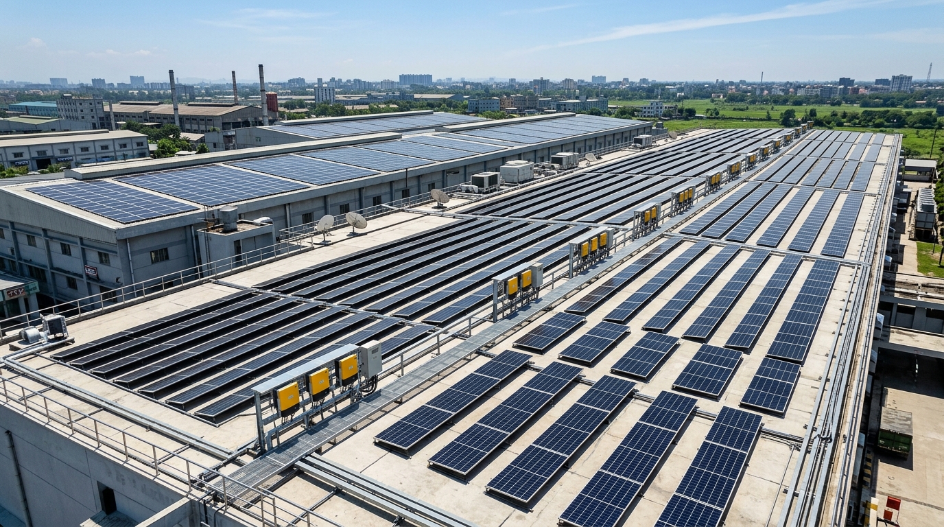 Industrial Solar Rooftop Installation Bangladesh